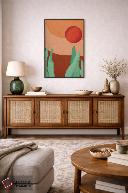 تابلو مینیمال مار وحشی اثر رینا نوریگا - D3B