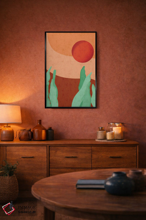 تابلو مینیمال مار وحشی اثر رینا نوریگا - D5B