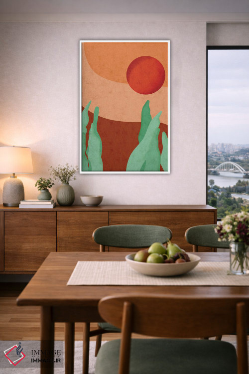 تابلو مینیمال مار وحشی اثر رینا نوریگا - D6W