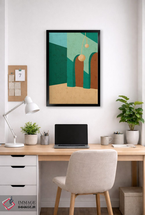 تابلو مینیمال خیابان زمرد اثر رینا نوریگا - D5B