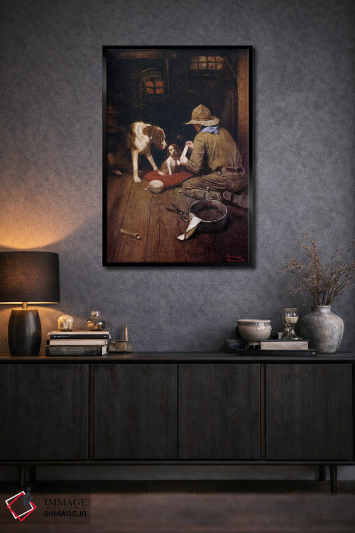 تابلو کلاسیک یک پیشاهنگ مهربان است اثر نورمن راکول - D3B