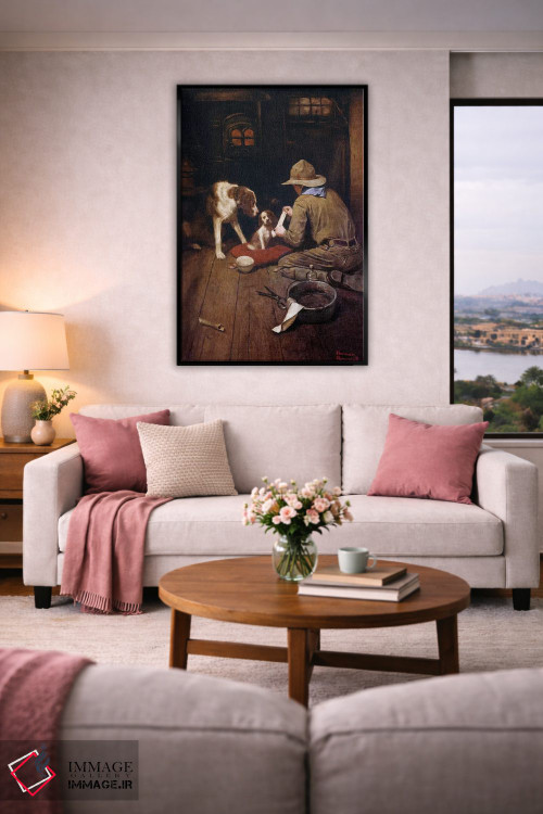 تابلو کلاسیک یک پیشاهنگ مهربان است اثر نورمن راکول - D6B