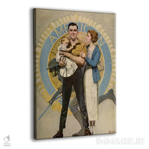 تابلو کلاسیک ادامه دادن اثر نورمن راکول - نمای پرسپکتیو محصول