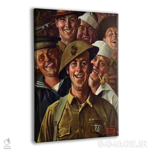 تابلو کلاسیک آیا دل شکسته ایم؟ اثر نورمن راکول - نمای پرسپکتیو محصول