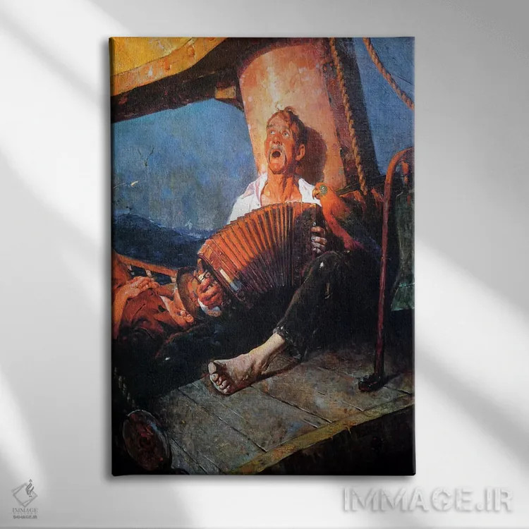 تابلو کلاسیک خانه، خانه شیرین اثر نورمن راکول - نمای روبهرو روی دیوار