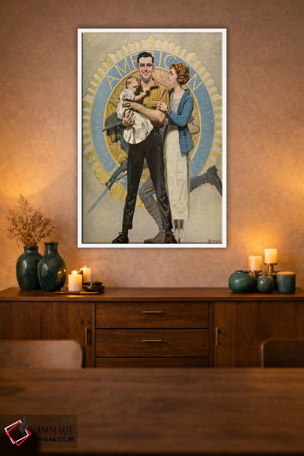 تابلو کلاسیک ادامه دادن اثر نورمن راکول - D1W