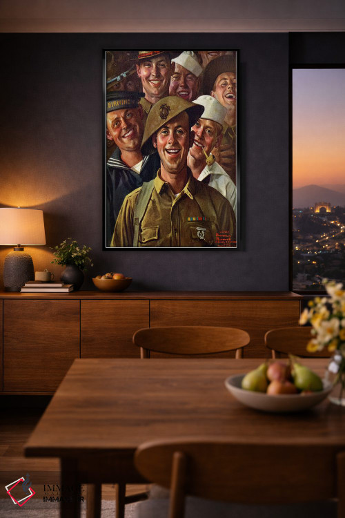 تابلو کلاسیک آیا دل شکسته ایم؟ اثر نورمن راکول - D1B