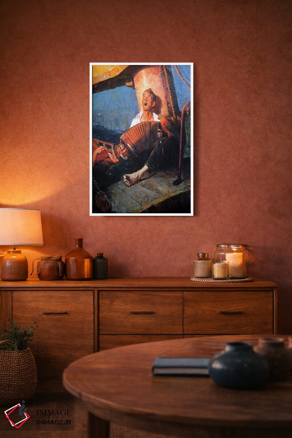 تابلو کلاسیک خانه، خانه شیرین اثر نورمن راکول - D3W