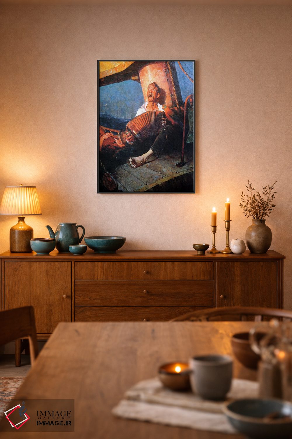 تابلو کلاسیک خانه، خانه شیرین اثر نورمن راکول - D5B