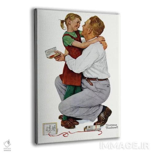 تابلو کلاسیک او به من یک پارکر ۶۱ داد اثر نورمن راکول - نمای پرسپکتیو محصول
