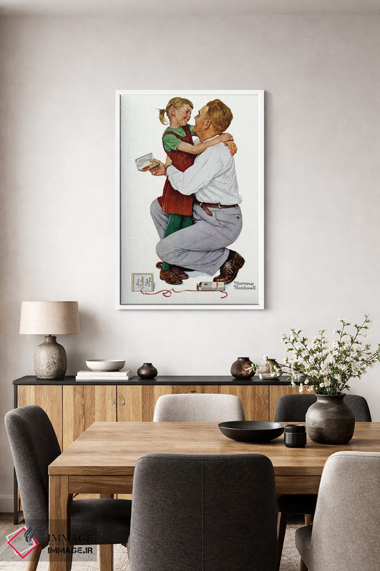 تابلو کلاسیک او به من یک پارکر ۶۱ داد اثر نورمن راکول - D3W