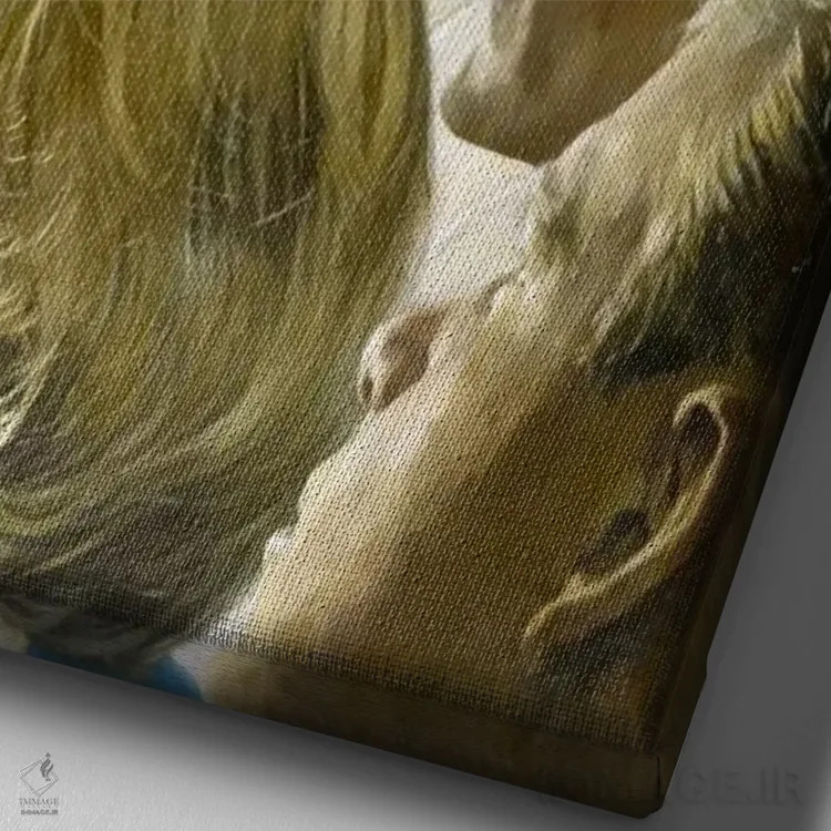 تابلو کلاسیک سپاه صلح اثر نورمن راکول - نمای نزدیک بافت بوم