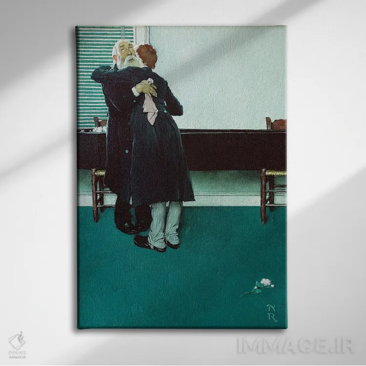 تابلو کلاسیک گریه پادشاه و دوک اثر نورمن راکول - نمای روبهرو روی دیوار