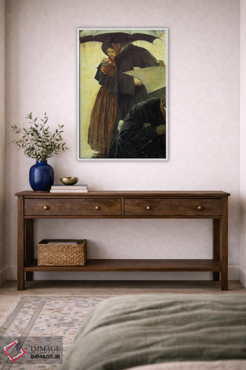 تابلو کلاسیک محبوب ترین نویسنده آمریکایی شماره ۲ اثر نورمن راکول - D1W