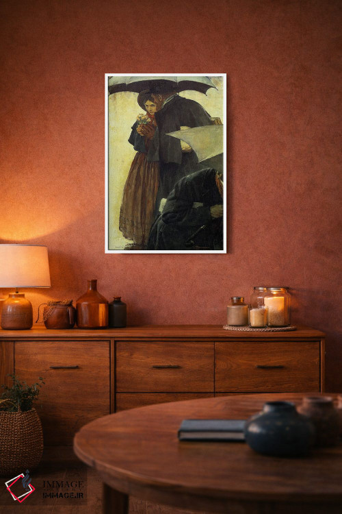 تابلو کلاسیک محبوب ترین نویسنده آمریکایی شماره ۲ اثر نورمن راکول - D2W