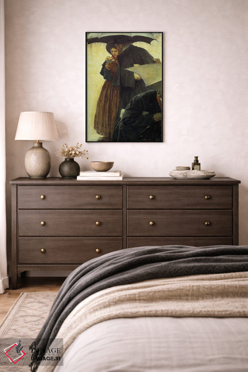 تابلو کلاسیک محبوب ترین نویسنده آمریکایی شماره ۲ اثر نورمن راکول - D5B