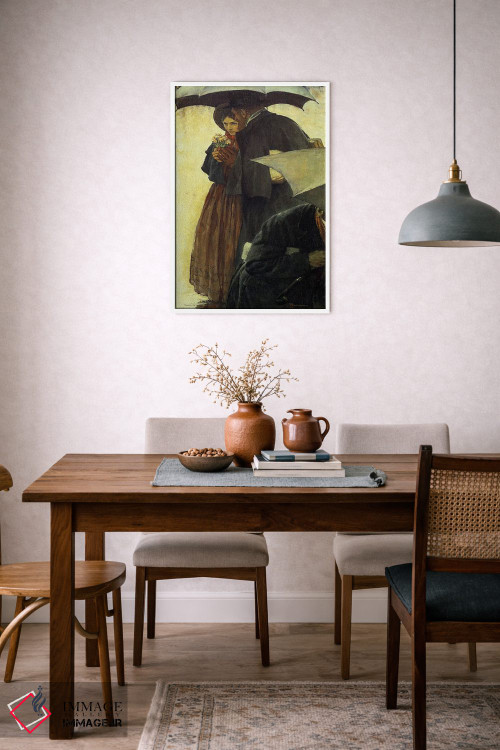 تابلو کلاسیک محبوب ترین نویسنده آمریکایی شماره ۲ اثر نورمن راکول - D6W