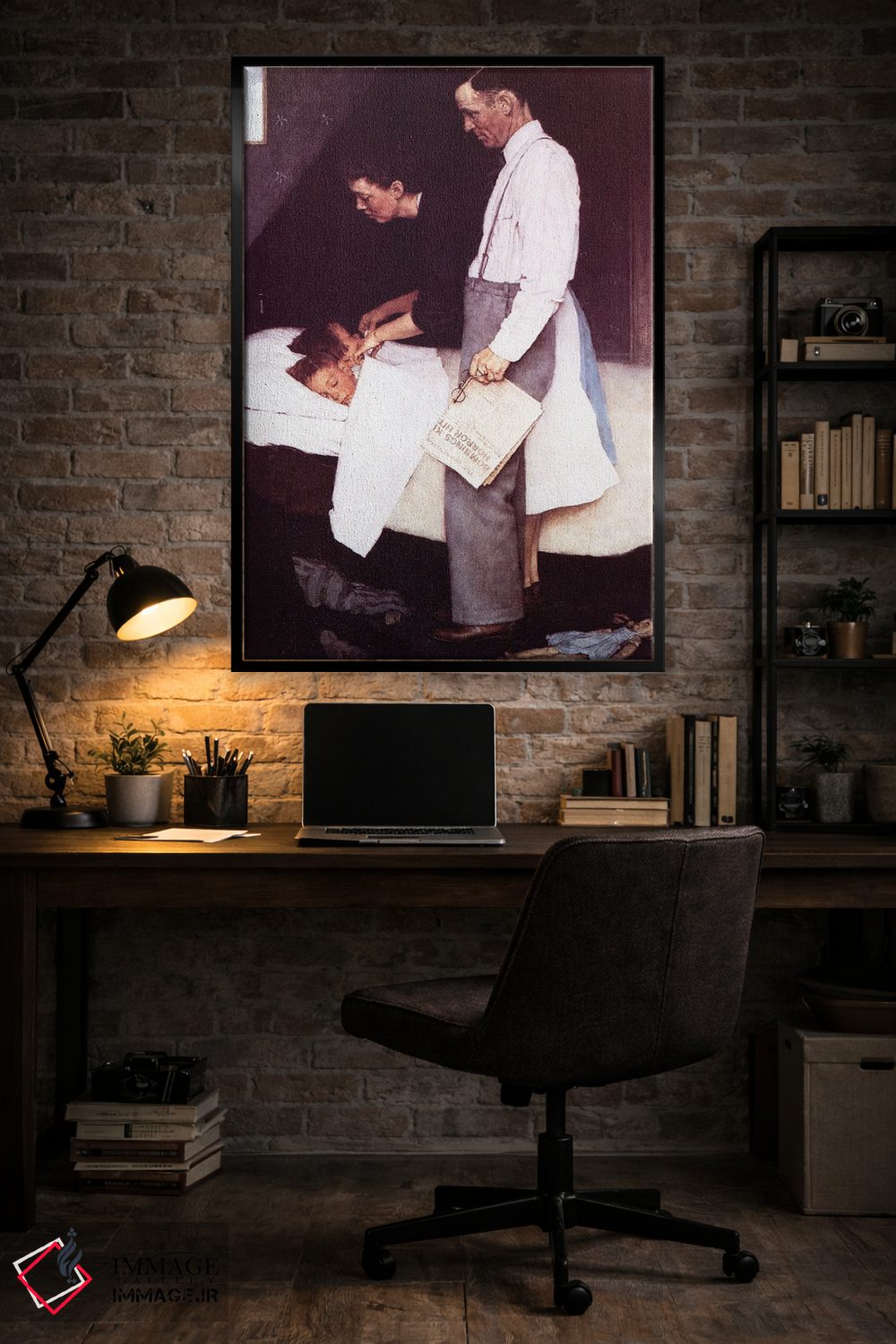 تابلو کلاسیک آزادی از ترس اثر نورمن راکول - D5B