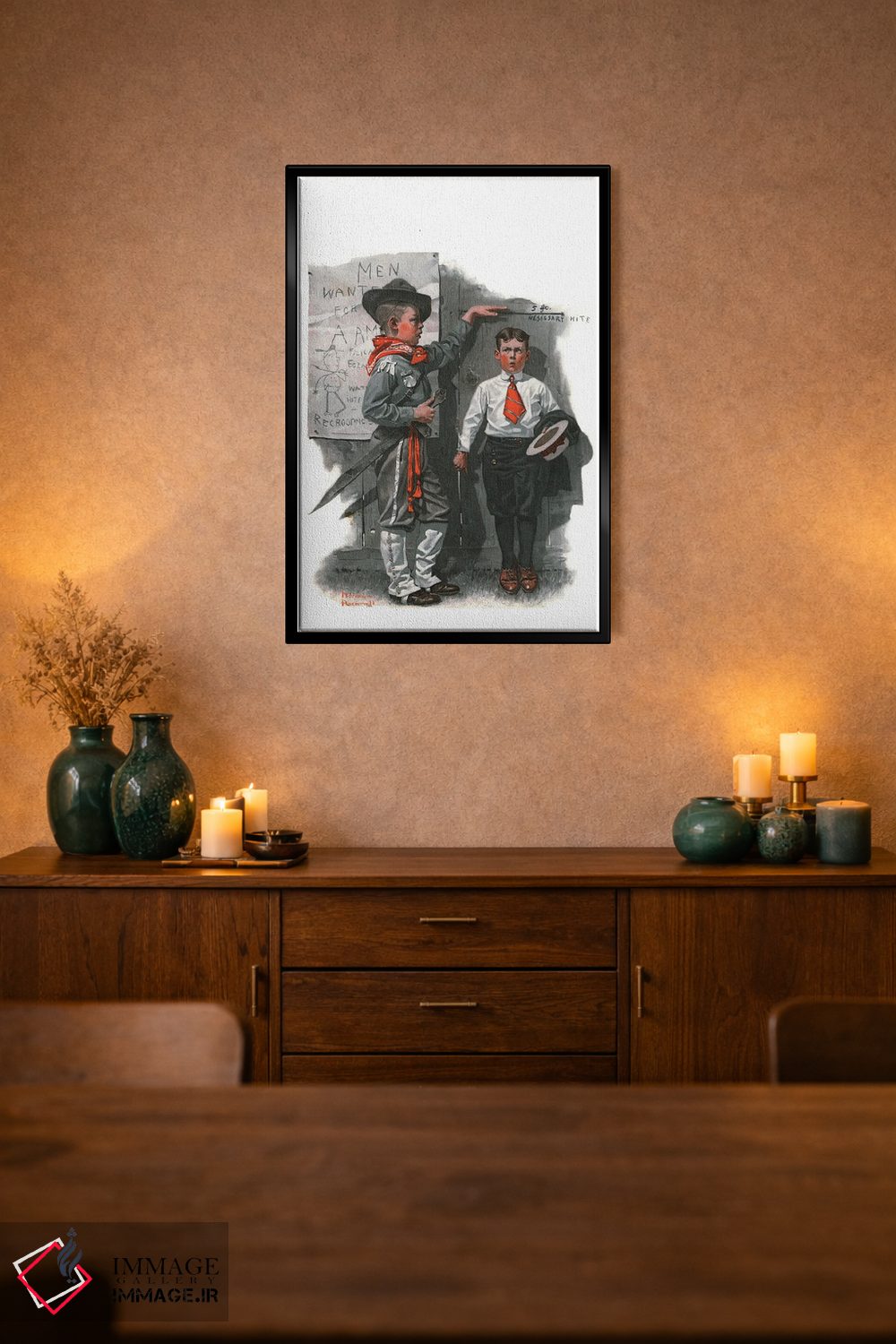 تابلو کلاسیک قد لازم اثر نورمن راکول - D2B