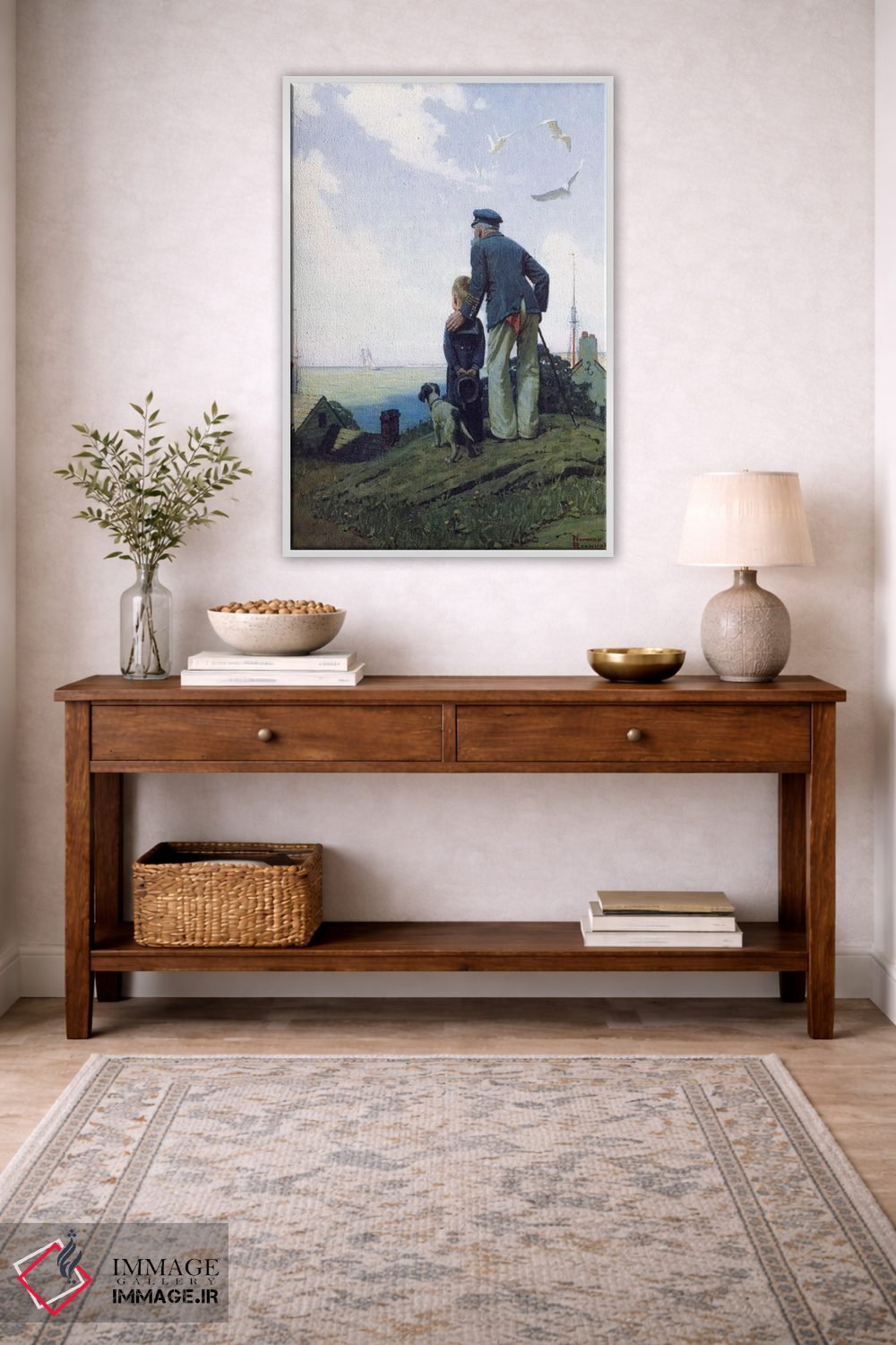 تابلو کلاسیک خانه نشین ها اثر نورمن راکول - D2W
