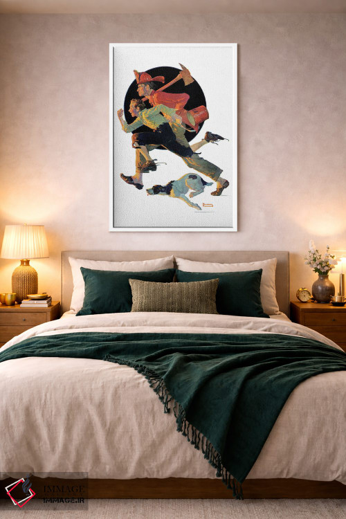 تابلو کلاسیک به یاری آمدن اثر نورمن راکول - D2W