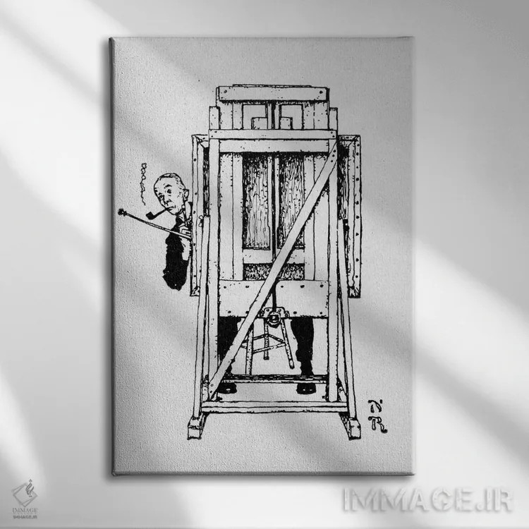 تابلو کلاسیک پرتره نورمن راکول اثر نورمن راکول - نمای روبهرو روی دیوار