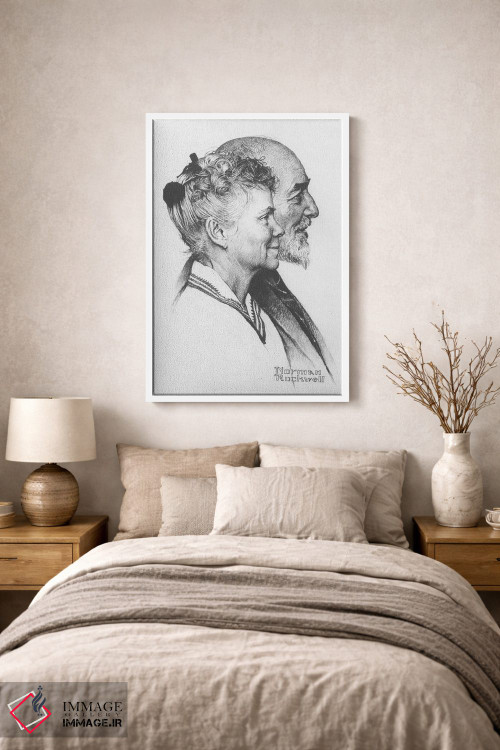 تابلو کلاسیک پرتره جان و دوروتی کنفیلد فیشر اثر نورمن راکول - D1W