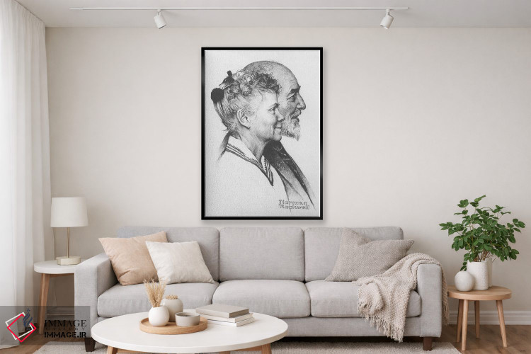 تابلو کلاسیک پرتره جان و دوروتی کنفیلد فیشر اثر نورمن راکول - D2B