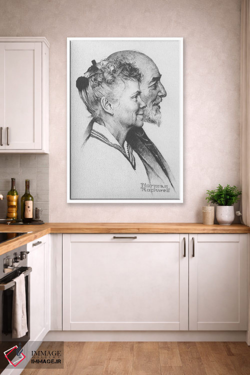 تابلو کلاسیک پرتره جان و دوروتی کنفیلد فیشر اثر نورمن راکول - D4W