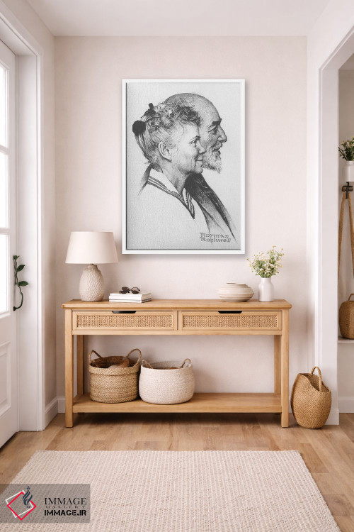 تابلو کلاسیک پرتره جان و دوروتی کنفیلد فیشر اثر نورمن راکول - D6W