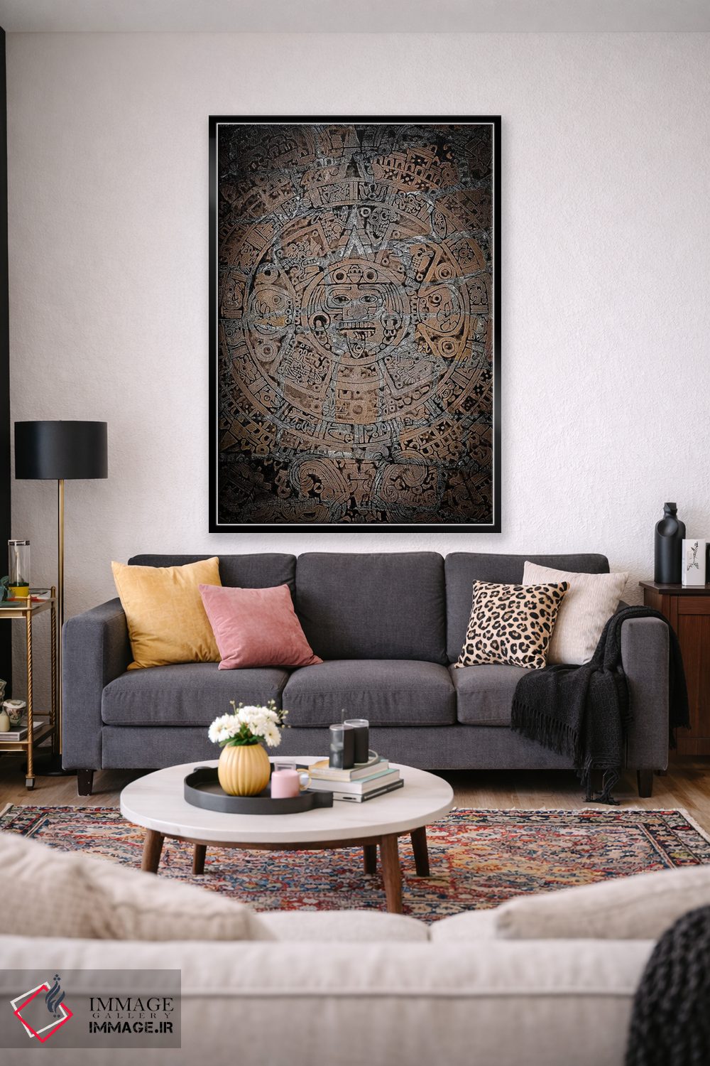 تابلو دکوراتیو خدای باد آزتک اثر نیک ریو - D2B