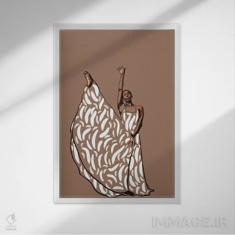 تابلو دکوراتیو جودیت جمیسون اثر نوئل آر ایکس - نمای قابدار سفید