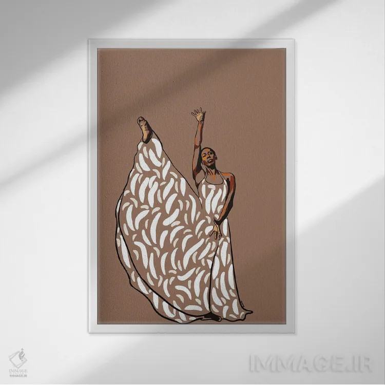 تابلو دکوراتیو جودیت جمیسون اثر نوئل آر ایکس - نمای قابدار سفید