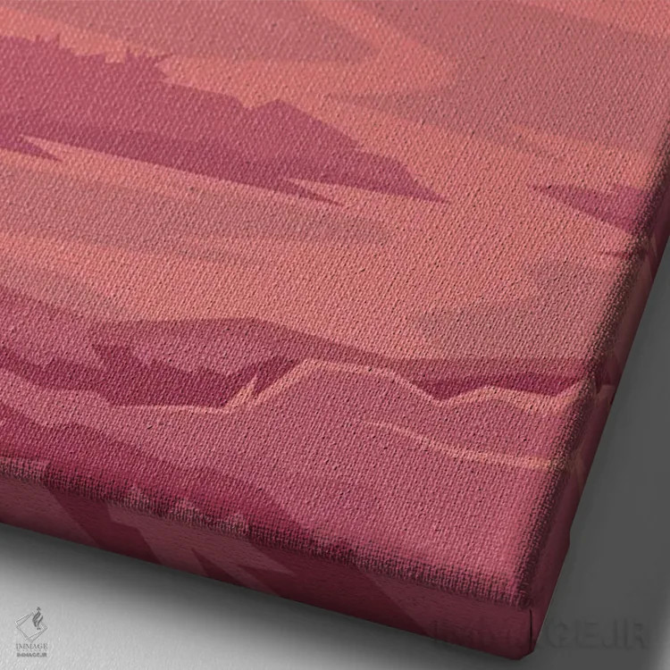 تابلو مدرن پوستر سفر تانزانیا اثر ناتالی رایان - نمای نزدیک بافت بوم