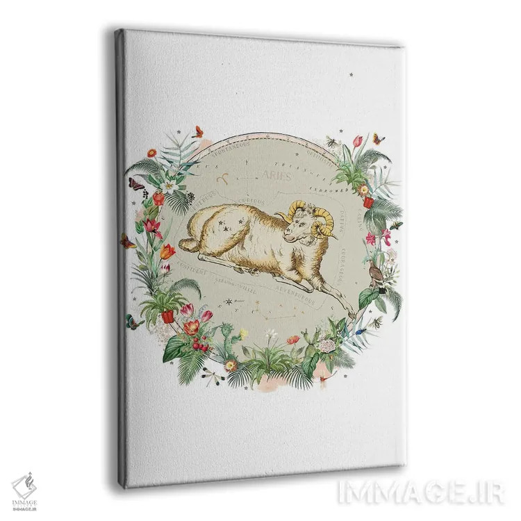 تابلو دکوراتیو فال برج حمل اثر ناتالی رایان - نمای پرسپکتیو محصول