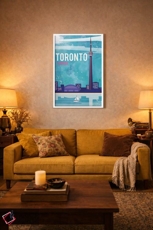 تابلو مدرن پوستر سفر تورنتو اثر ناتالی رایان - D2W