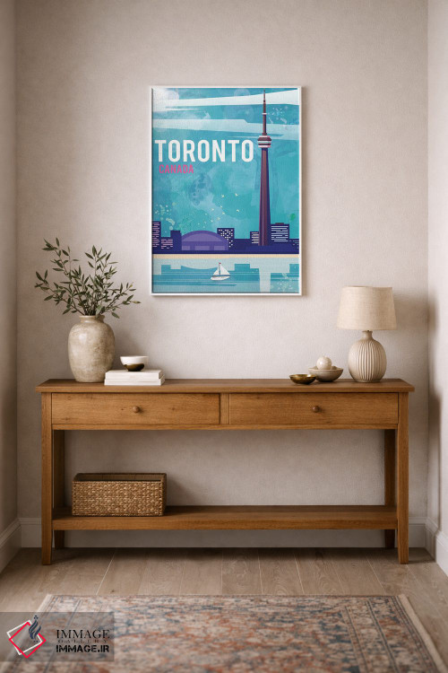 تابلو مدرن پوستر سفر تورنتو اثر ناتالی رایان - D1W