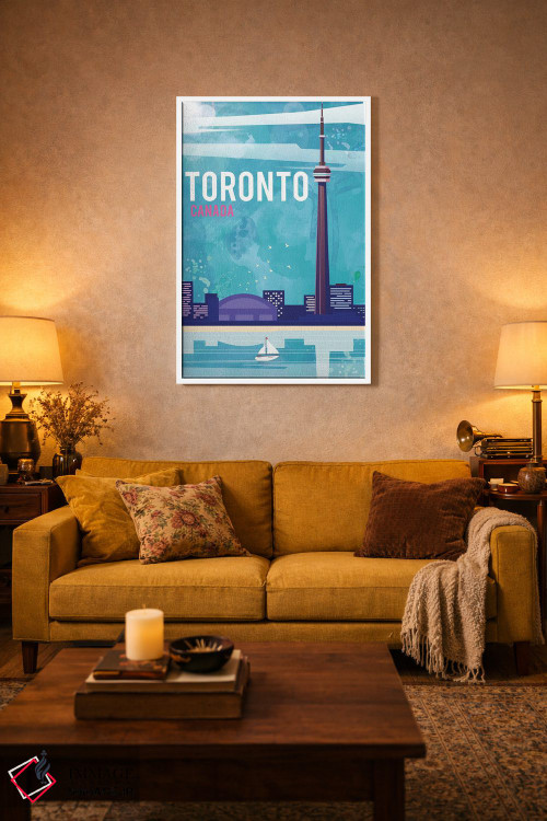 تابلو مدرن پوستر سفر تورنتو اثر ناتالی رایان - D3W