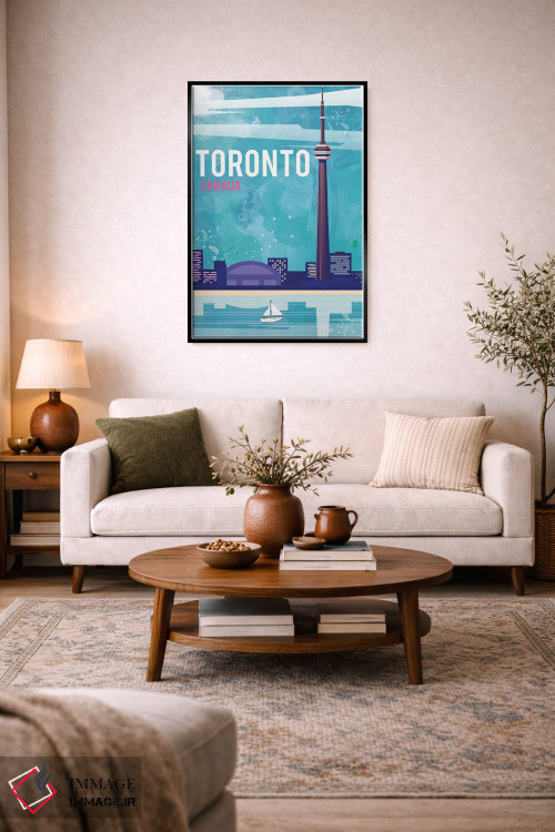 تابلو مدرن پوستر سفر تورنتو اثر ناتالی رایان - D4B