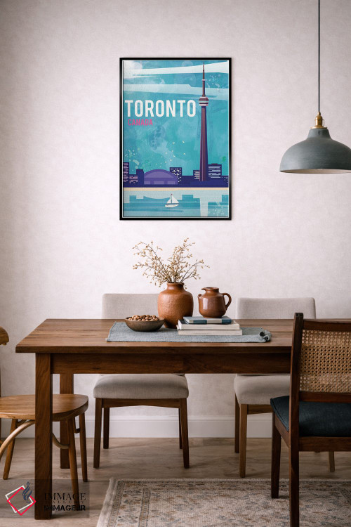 تابلو مدرن پوستر سفر تورنتو اثر ناتالی رایان - D6B