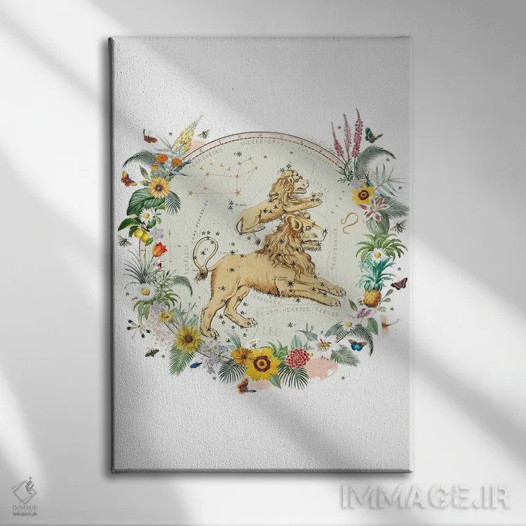 تابلو دکوراتیو فال برج اسد اثر ناتالی رایان - نمای روبهرو روی دیوار