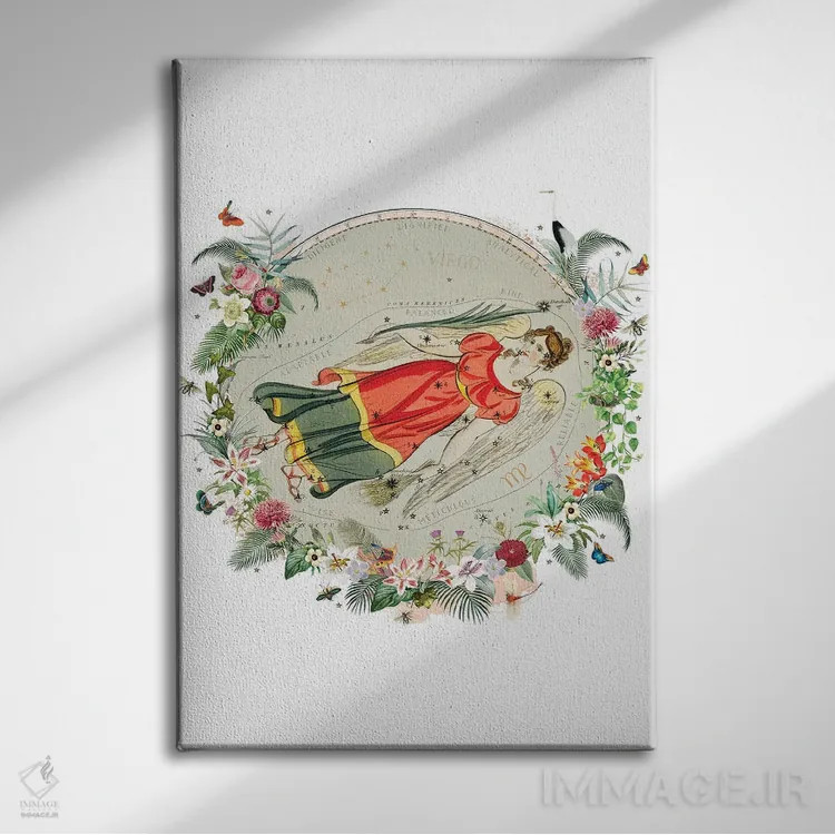 تابلو دکوراتیو فال برج سنبله اثر ناتالی رایان - نمای روبهرو روی دیوار