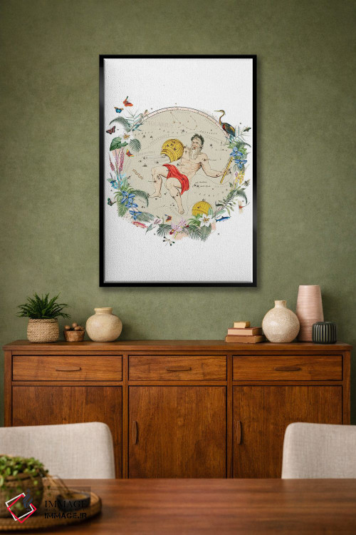 تابلو دکوراتیو فال برج دلو اثر ناتالی رایان - D1B