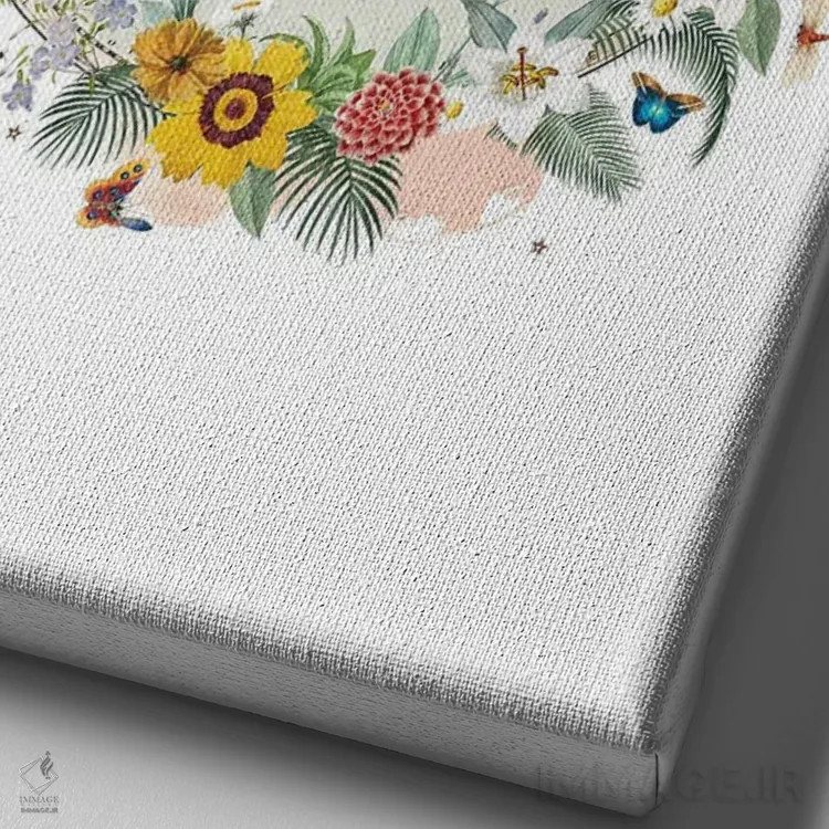 تابلو دکوراتیو فال برج اسد اثر ناتالی رایان - نمای نزدیک بافت بوم