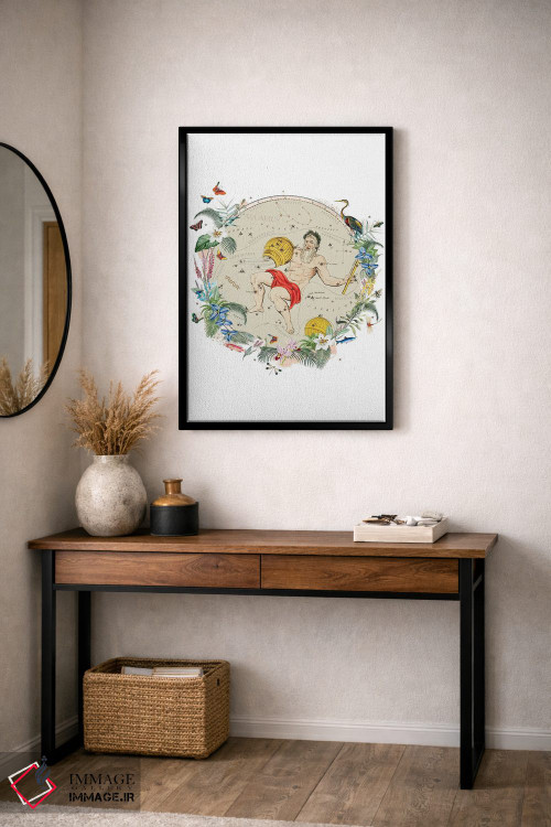 تابلو دکوراتیو فال برج دلو اثر ناتالی رایان - D4B