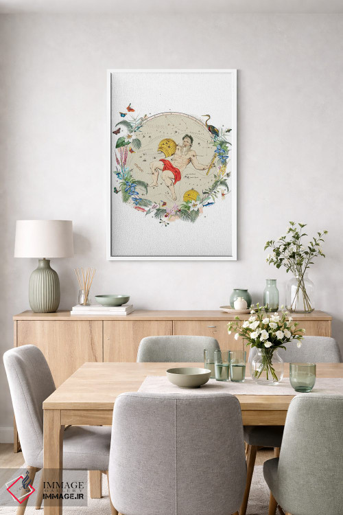 تابلو دکوراتیو فال برج دلو اثر ناتالی رایان - D6W