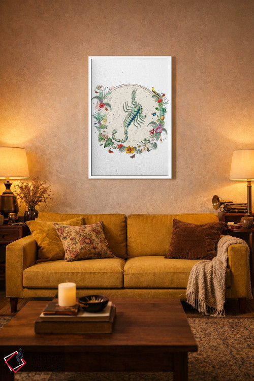 تابلو دکوراتیو فال برج عقرب اثر ناتالی رایان - D2W