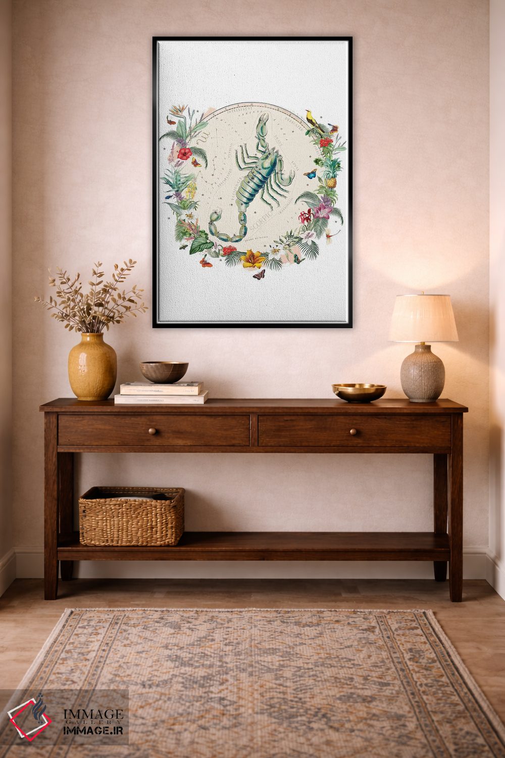 تابلو دکوراتیو فال برج عقرب اثر ناتالی رایان - D4B