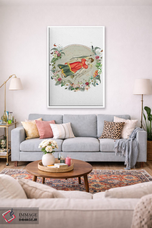 تابلو دکوراتیو فال برج سنبله اثر ناتالی رایان - D1W