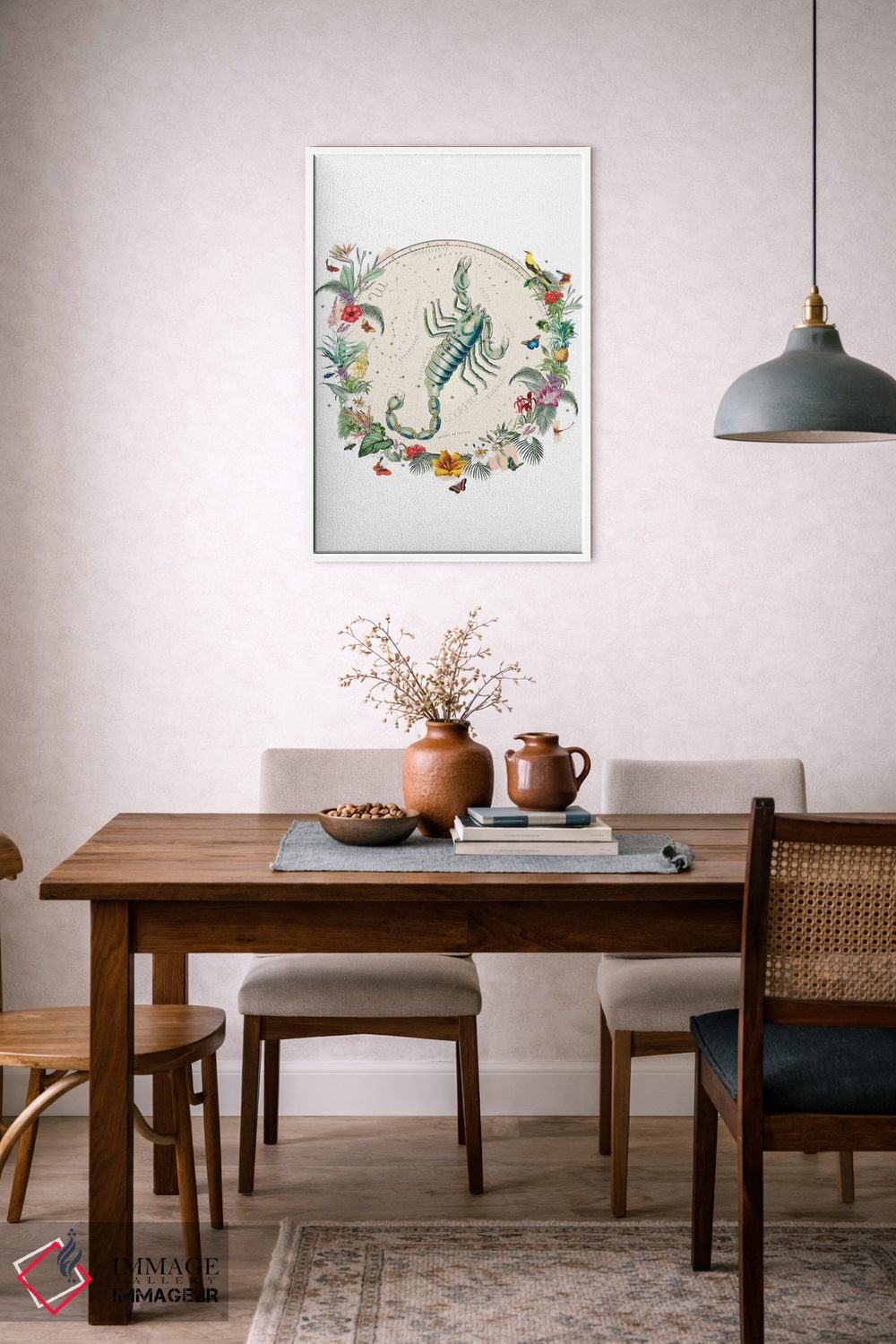 تابلو دکوراتیو فال برج عقرب اثر ناتالی رایان - D5W